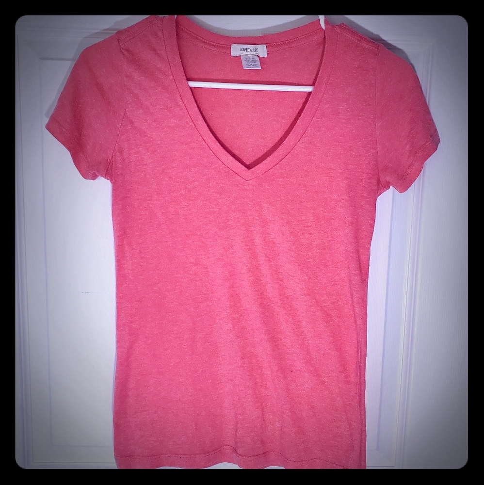 🍉 V neck comfy basic t shirt